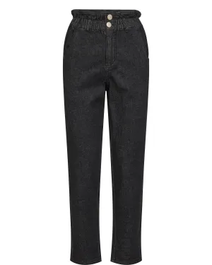 NUYLVA CROPPED PANTS - Dark Grey Denim