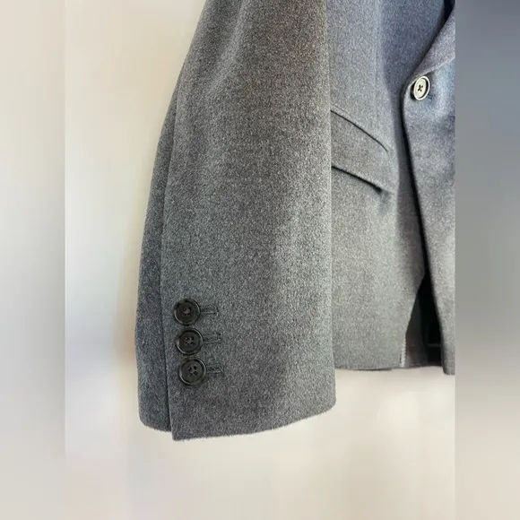 NWOT J. Crew Devon wool blend blazer in drapey flannel Size 14 Heather G…