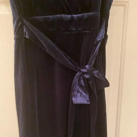 ❤️NWT APRICOT Navy Blue Velvet Cocktail Dress