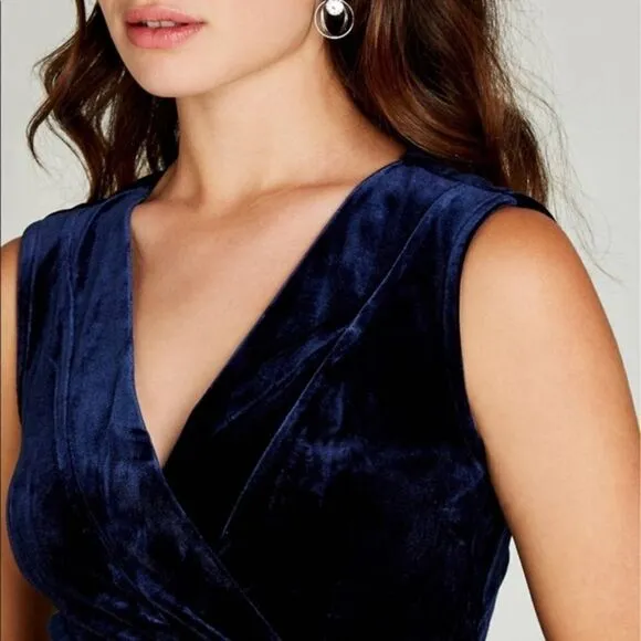 ❤️NWT APRICOT Navy Blue Velvet Cocktail Dress