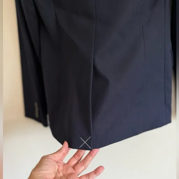 NWT J.Crew schoolboy Blazer Womens 1035 Navy Two Button Front Superfine Cotton 4