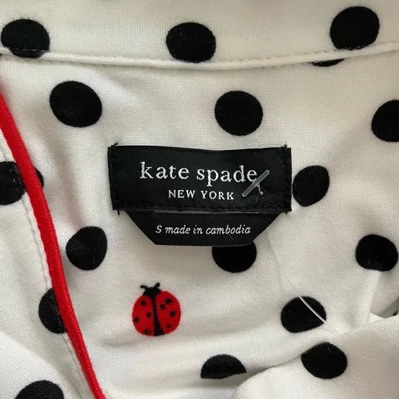 NWT Kate Spade 2PC Ladybug Polka Dots Pajama Sets S, M, XL