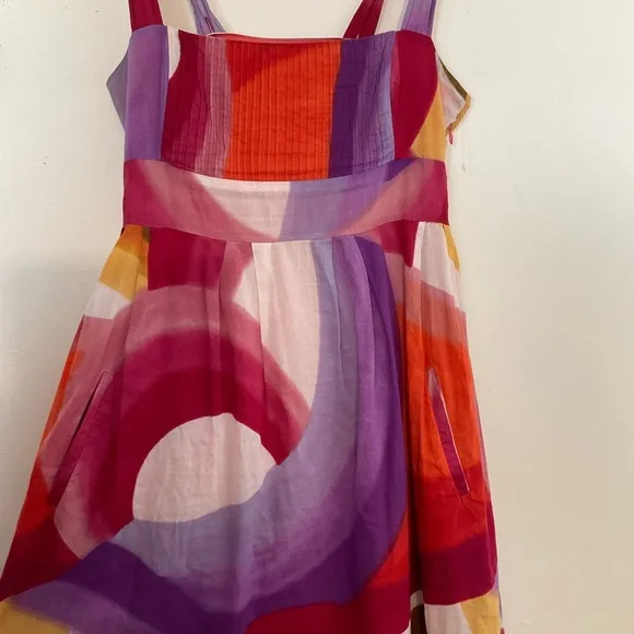 Odille | Anthropologie | Yuma Cotton Sundress | Abstract Print | Midi | Size 2