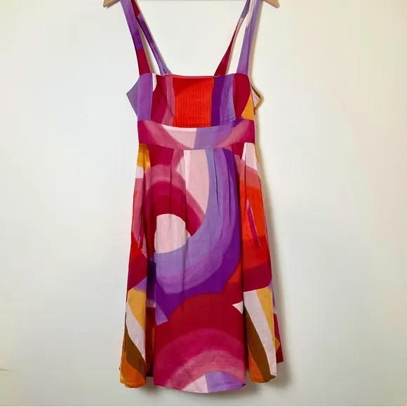 Odille | Anthropologie | Yuma Cotton Sundress | Abstract Print | Midi | Size 2