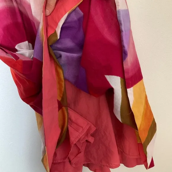 Odille | Anthropologie | Yuma Cotton Sundress | Abstract Print | Midi | Size 2