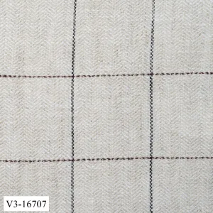 Off White with Dark Windowpane Vest