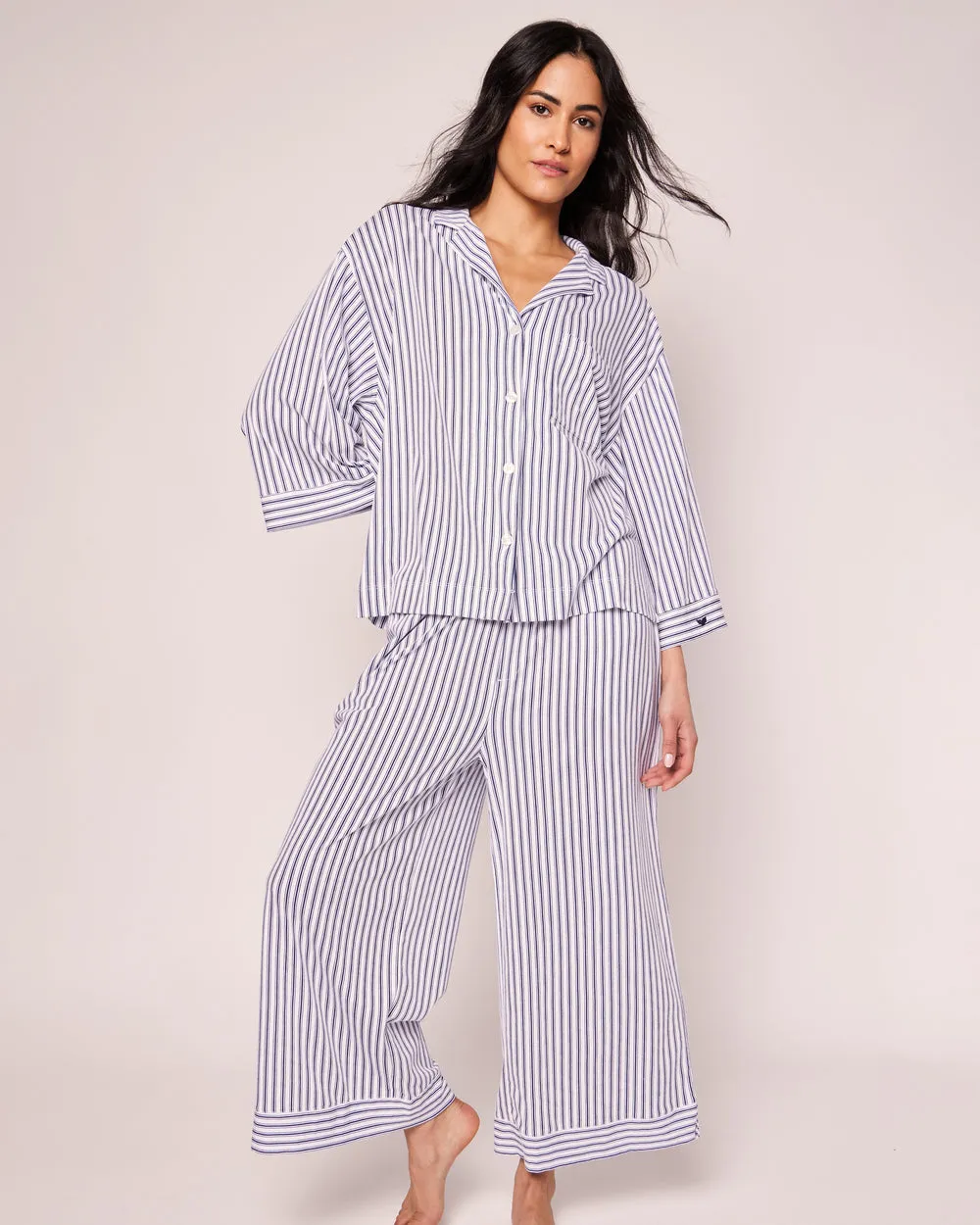 Olivia Wide Leg Pima Pajama Set