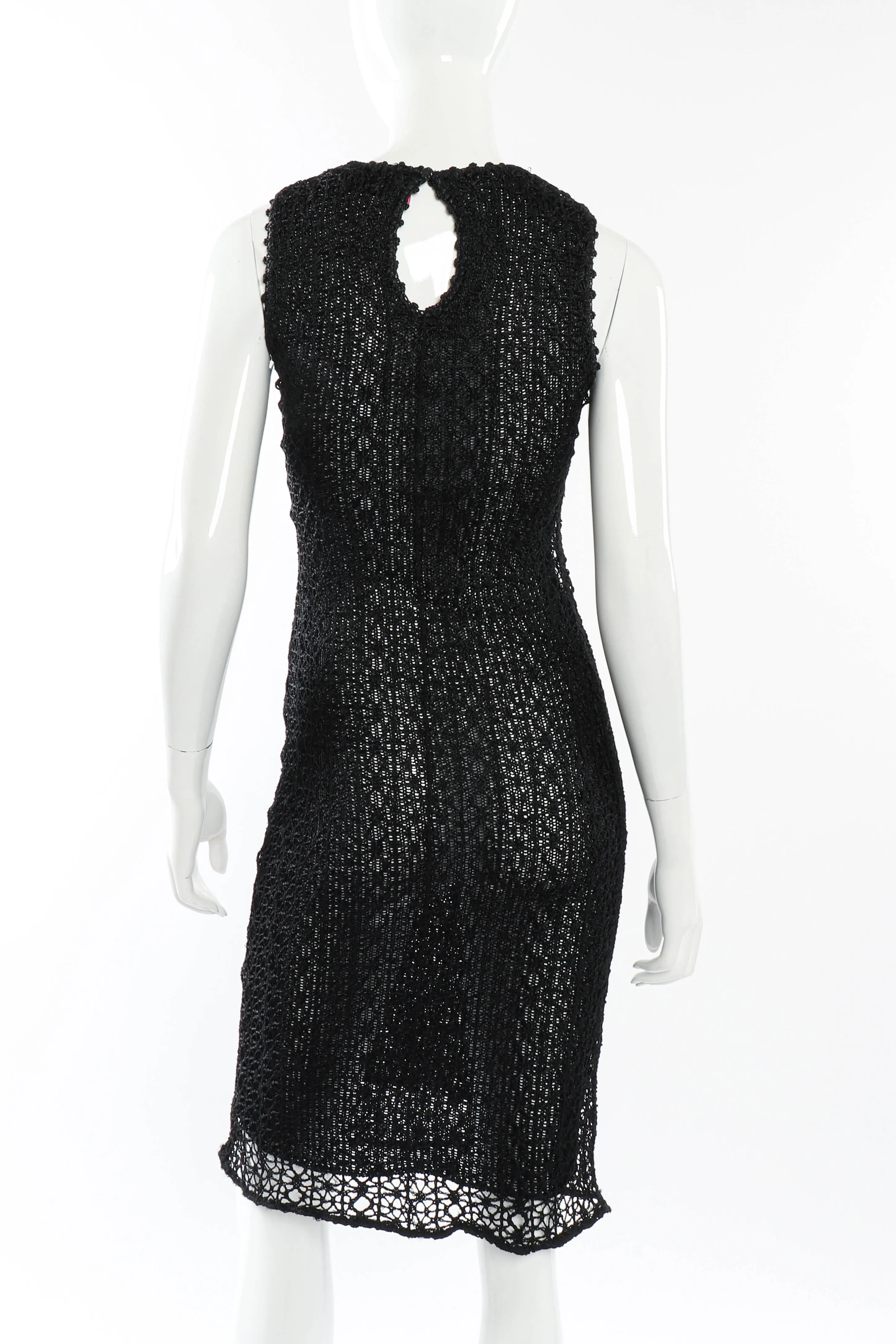 Open Knit Crochet Dress