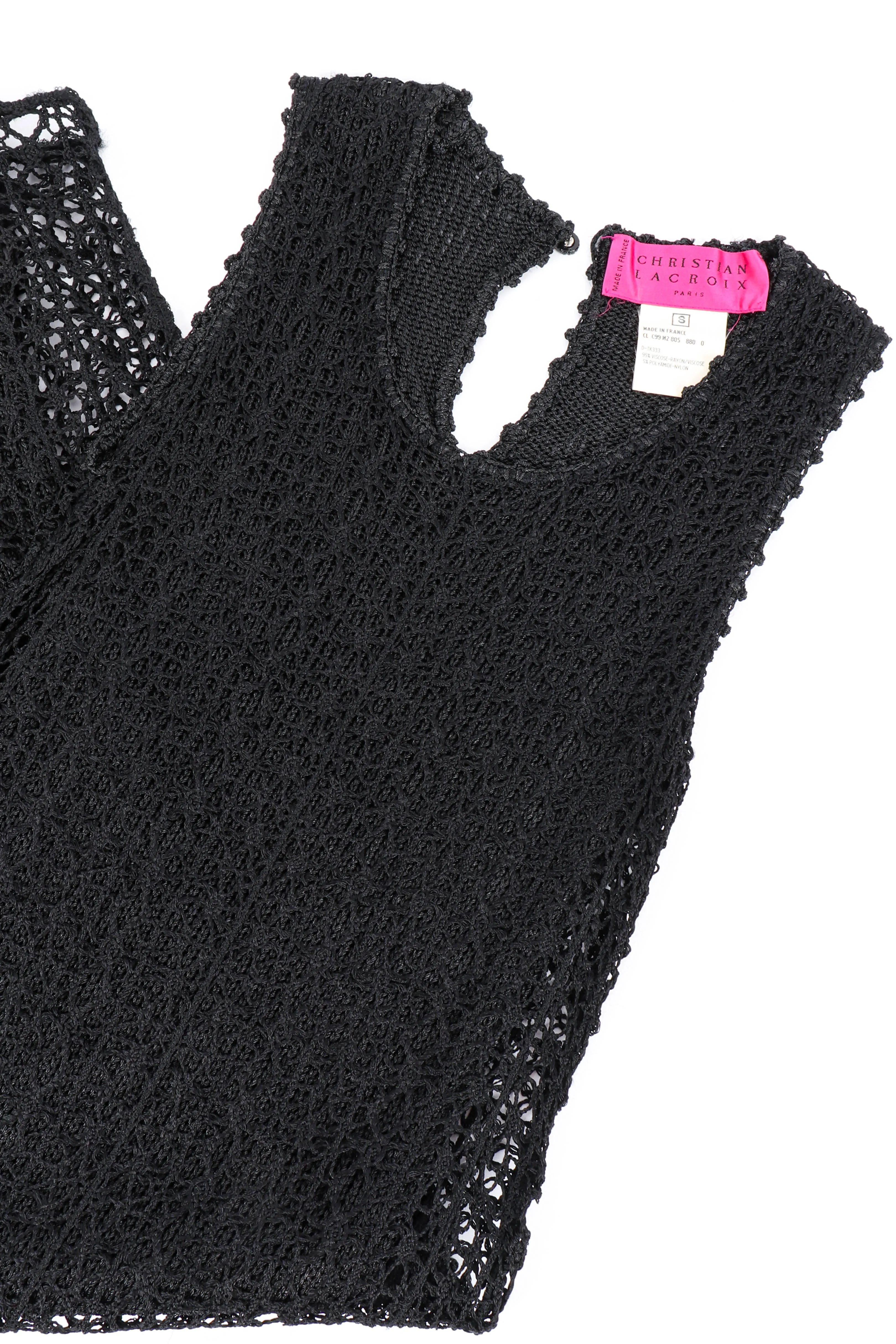 Open Knit Crochet Dress