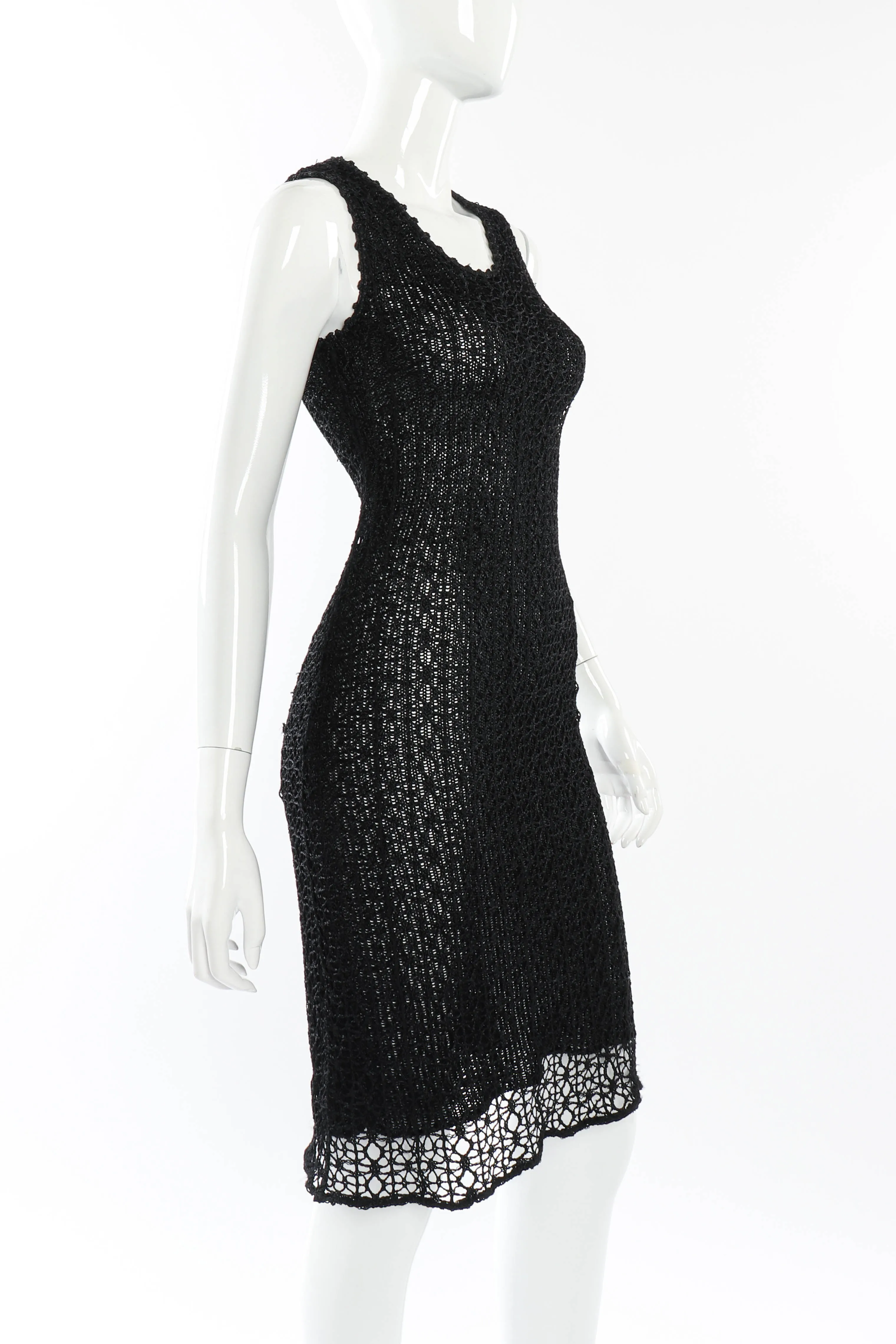 Open Knit Crochet Dress