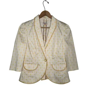 Original Penguin | Yellow Ladybug One Button Fitted Blazer Size 6