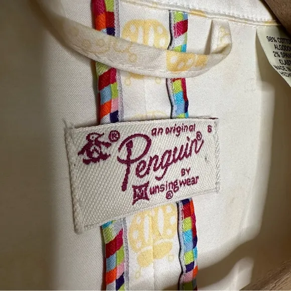 Original Penguin | Yellow Ladybug One Button Fitted Blazer Size 6