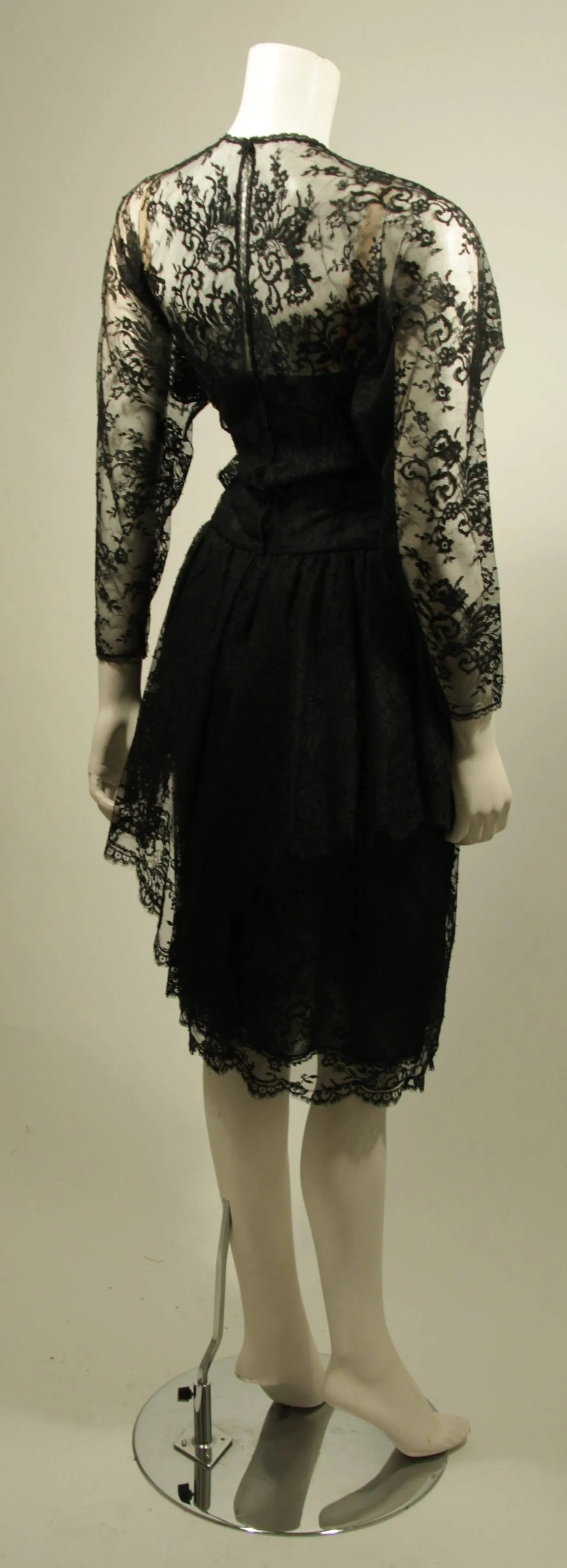 OSCAR DE LA RENTA Lace Cocktail Dress Size 10