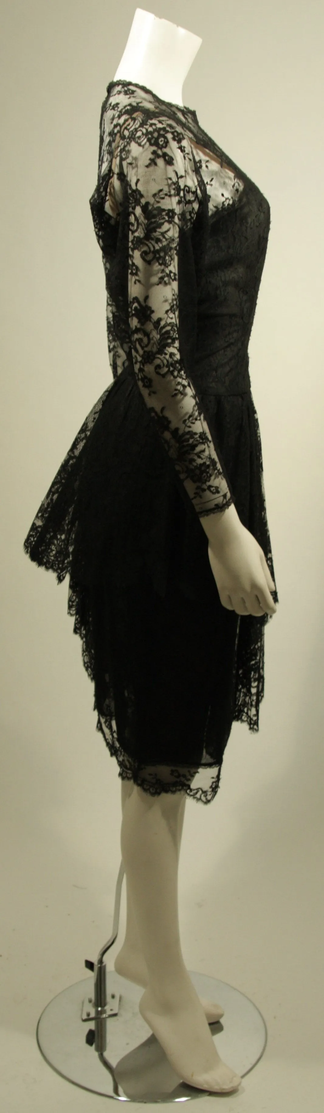 OSCAR DE LA RENTA Lace Cocktail Dress Size 10