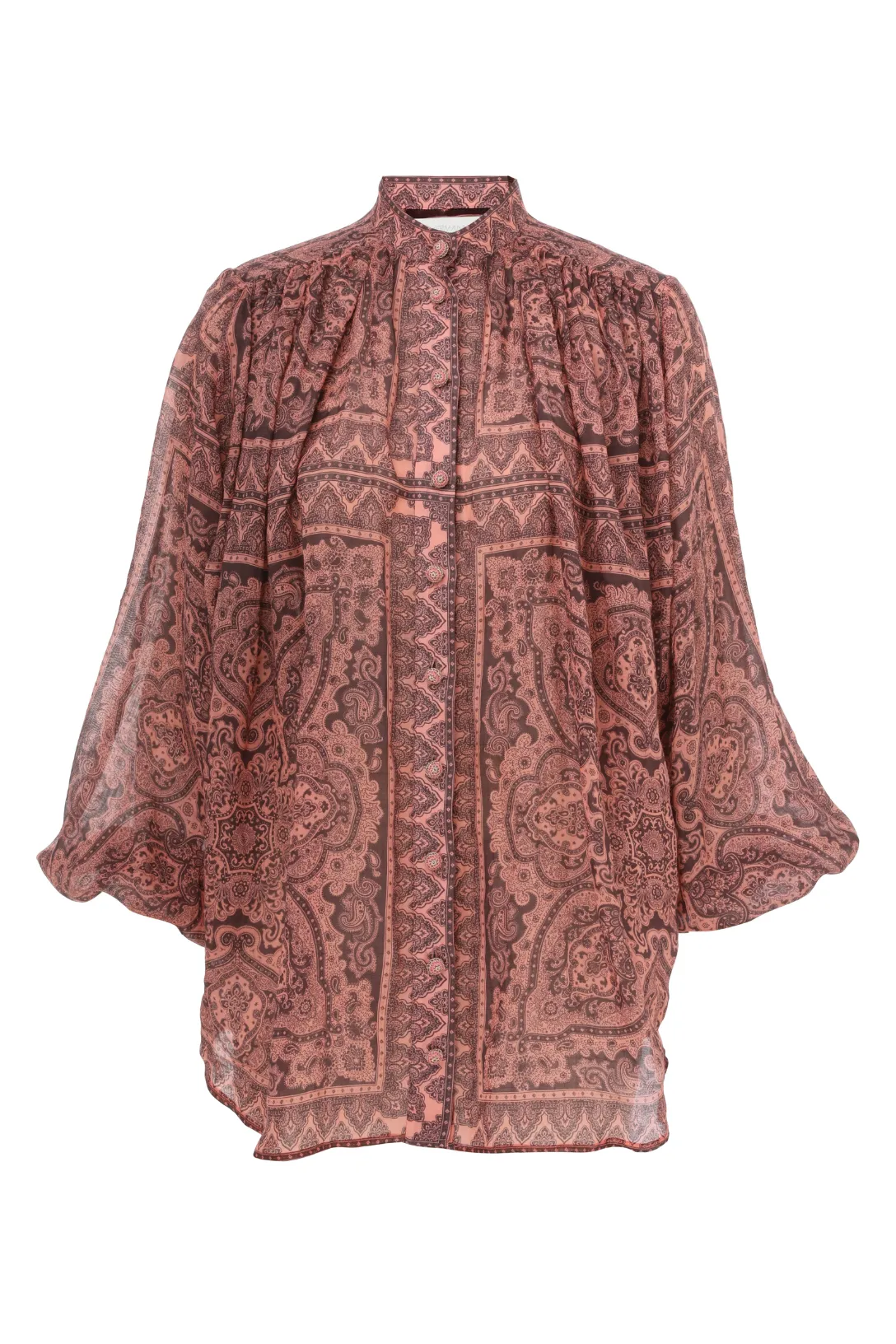 Ottie Tunic Top | Coral Paisley