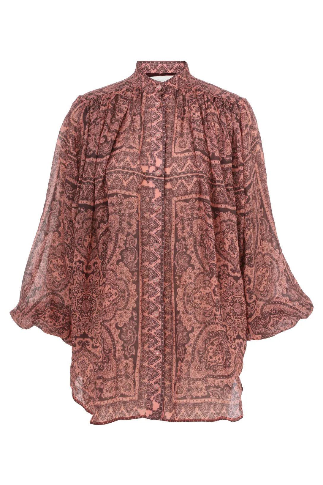Ottie Tunic Top | Coral Paisley
