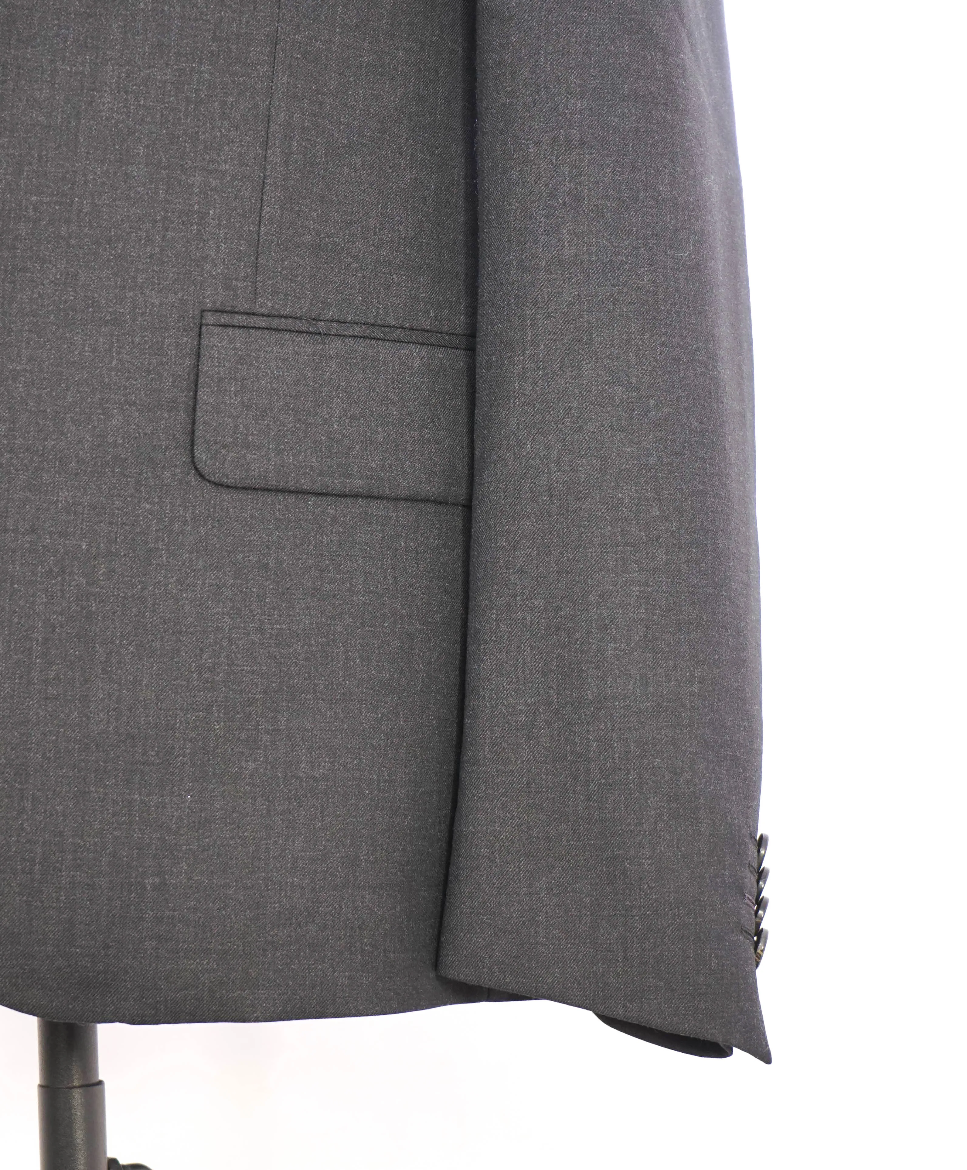 PAUL SMITH - Wool “SOHO Solid Charcoal Gray 2-Button Wool Suit- 40R