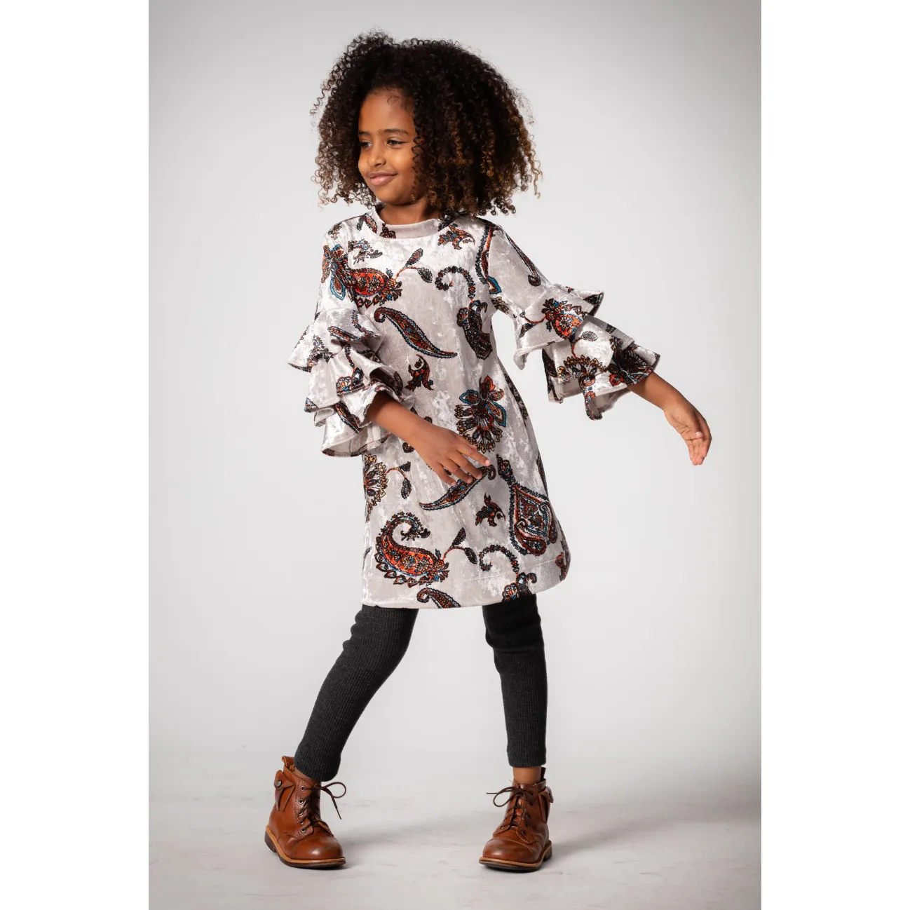 Penelope Velvet Dress | Paisley