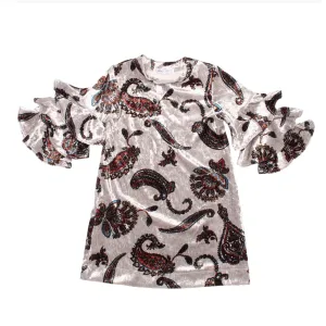 Penelope Velvet Dress | Paisley