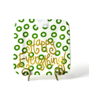 Peridot Happy Everything Mini Square Platter