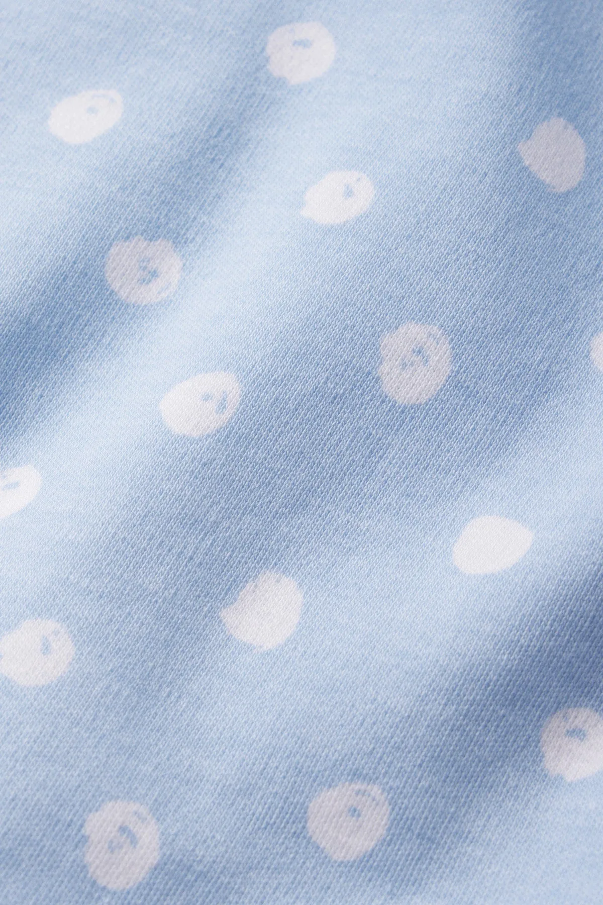 Pima Long Sleeve Bundle in French Blue Brushed Dot