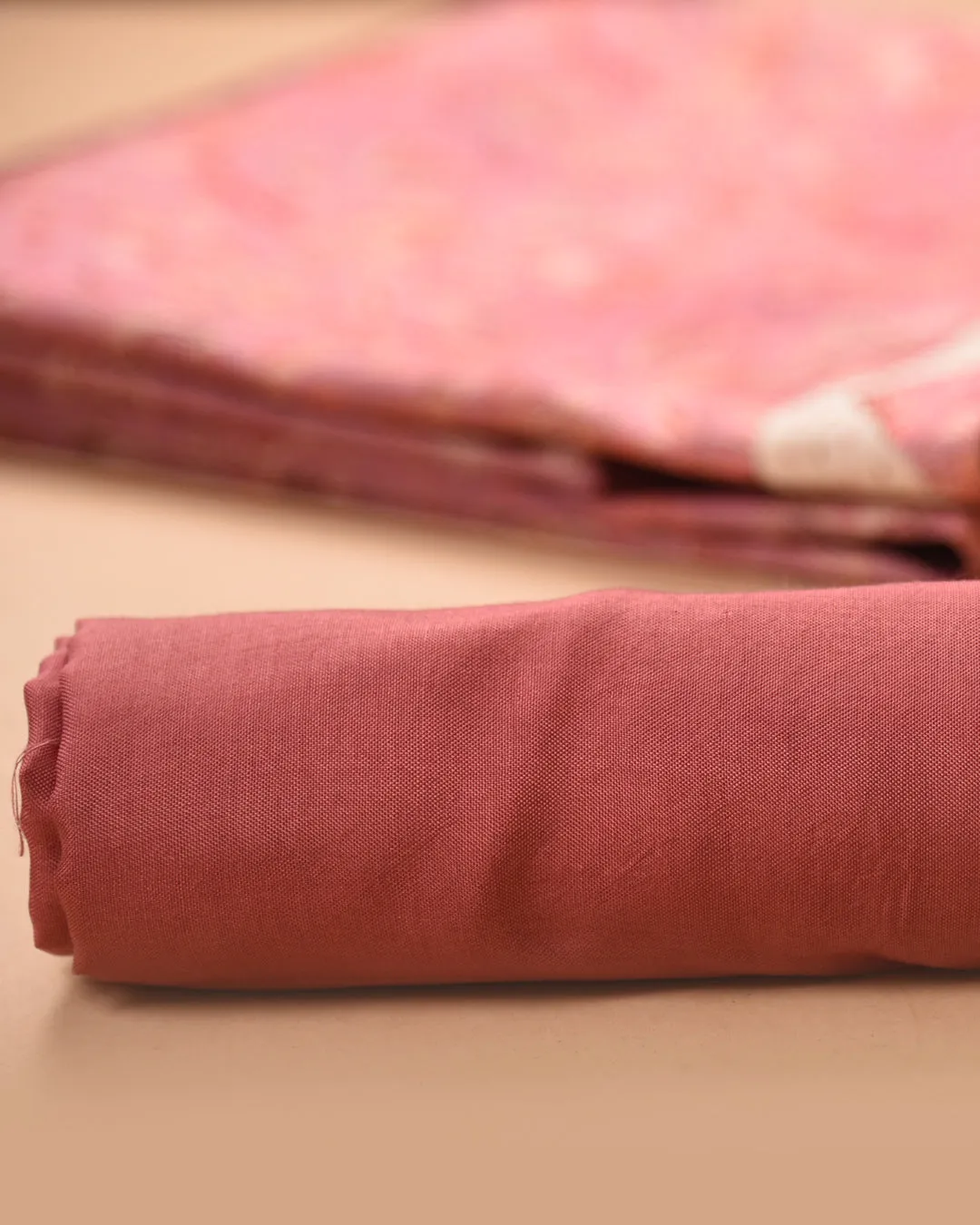 Pink Chanderi Silk Blend Printed Unstitched Suit Fabric Set With Chanderi Dupatta