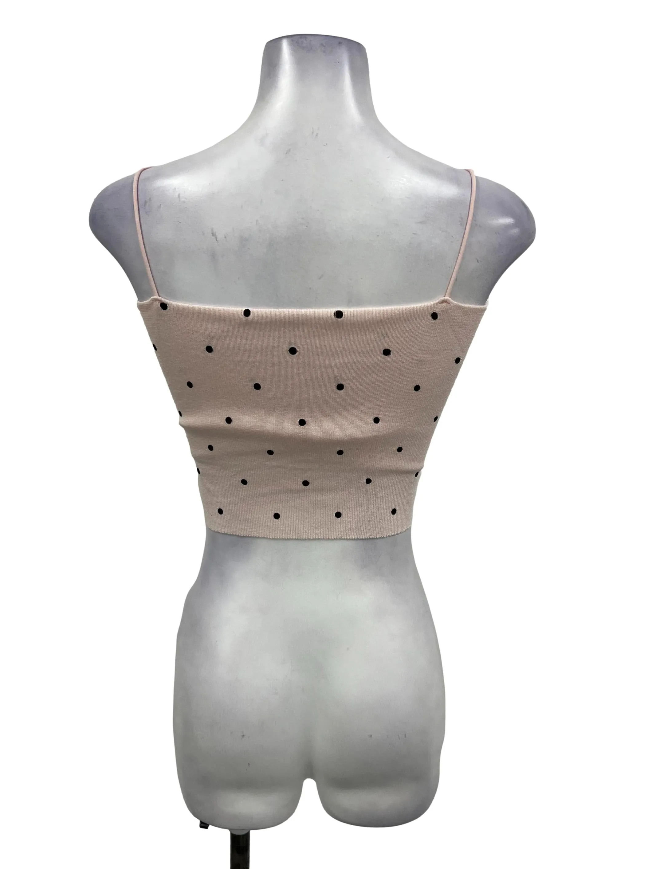 Pink Polka Dot Cami Top