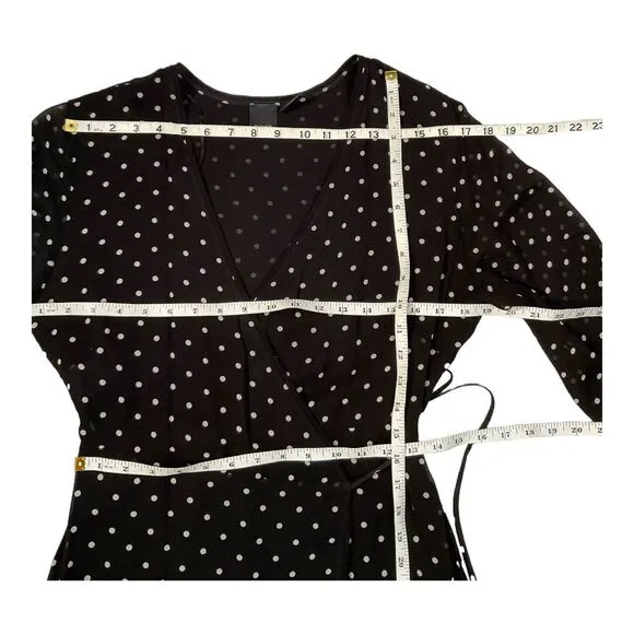 PINKO Women’s Black White Polka Dot Print Long Dress Size: M US6, IT42