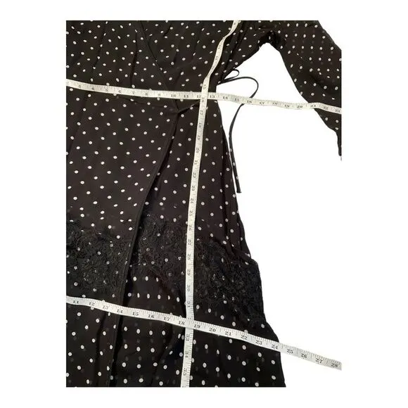PINKO Women’s Black White Polka Dot Print Long Dress Size: M US6, IT42