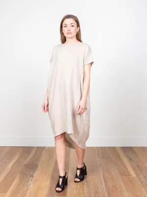 pleated cocoon - oatmeal