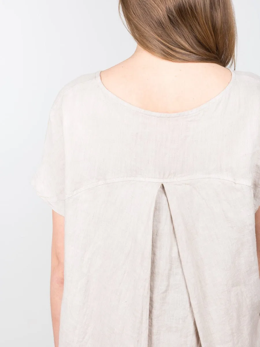 pleated cocoon - oatmeal