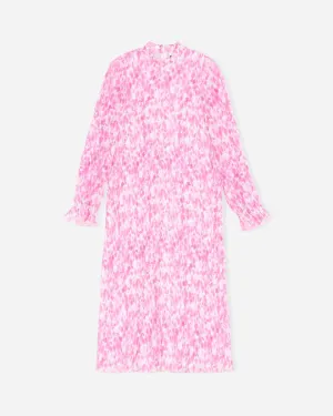 Pleated Georgette Dress - Sweet Lilac