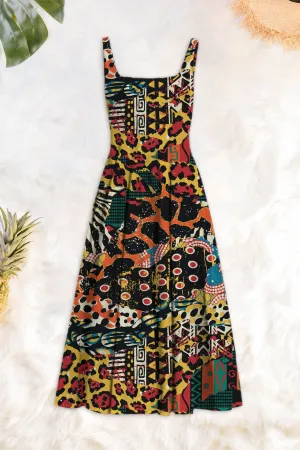 Pleated Midi Dress