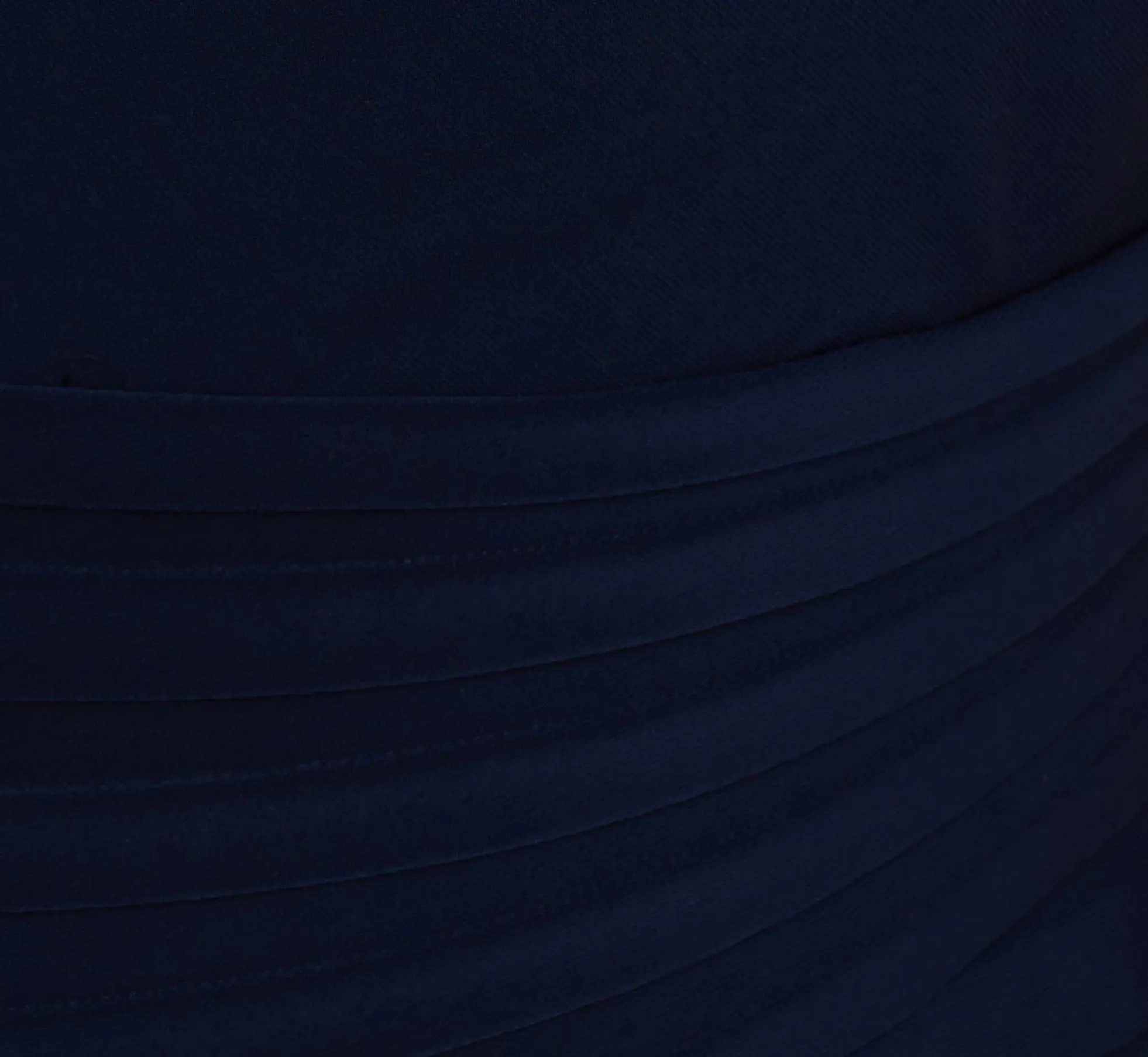 Plus Size Cowl Neck Jersey Dress With Banded Skirt In Midnight