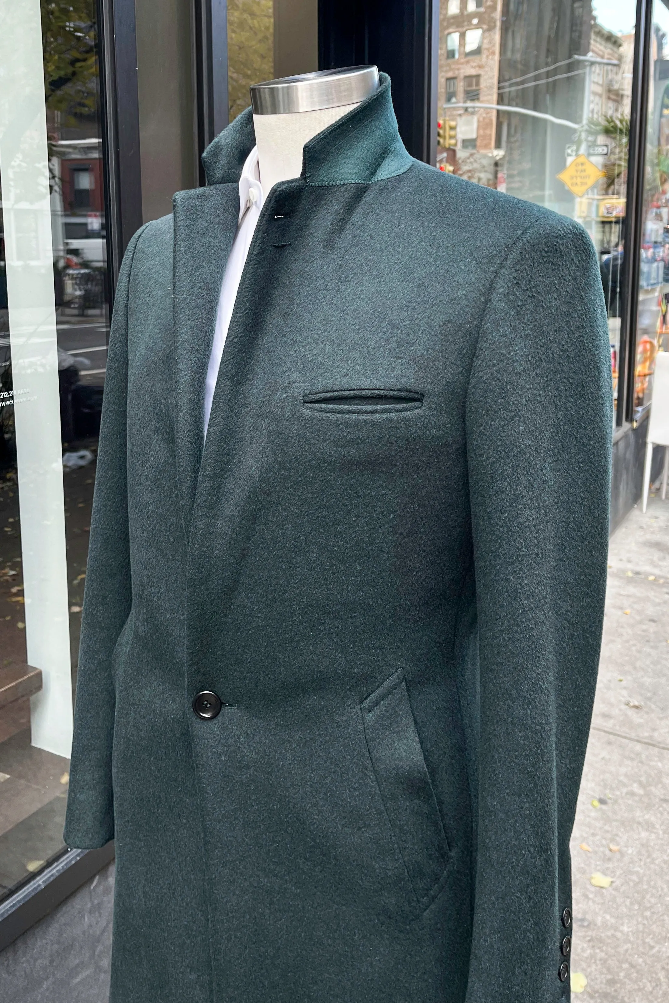 Plush Wool & Silk Overcoat