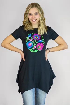 Pola Embroidered Folk Tunic