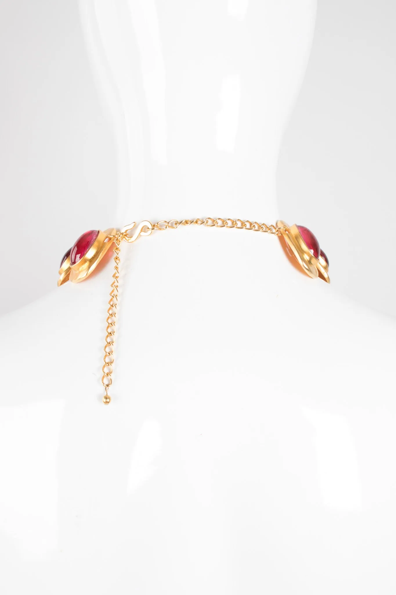 Polished Glass Cabochon Collar