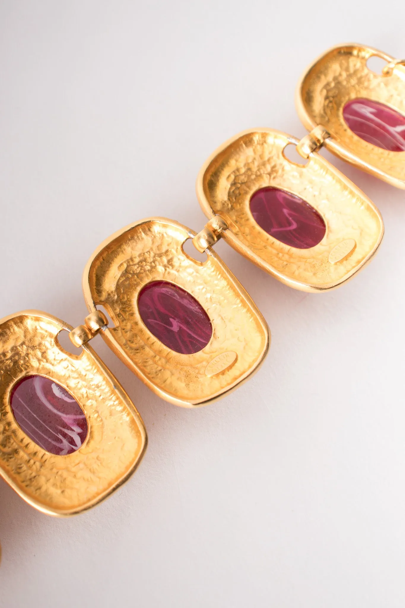 Polished Glass Cabochon Collar