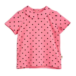 Polka Dot Collar Tee by Mini Rodini