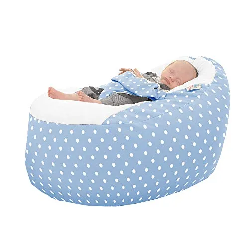 Polka Dot Gaga  Baby to Junior Beanbag (Baby Blue): Amazon.co.uk: Baby