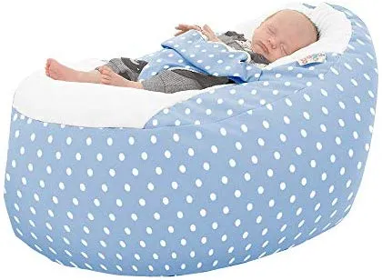 Polka Dot Gaga  Baby to Junior Beanbag (Baby Blue): Amazon.co.uk: Baby