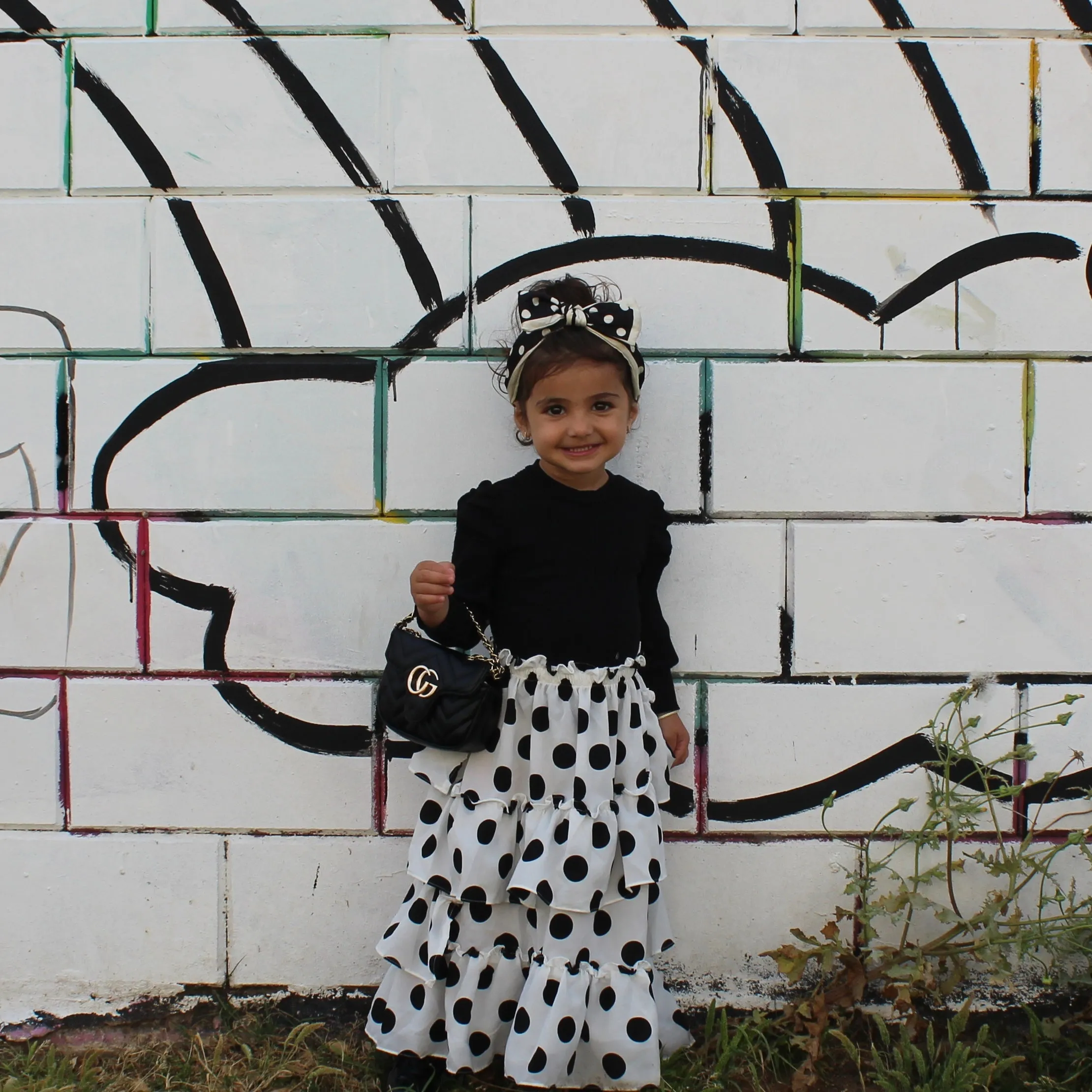 Polka Dot Maxi Skirt