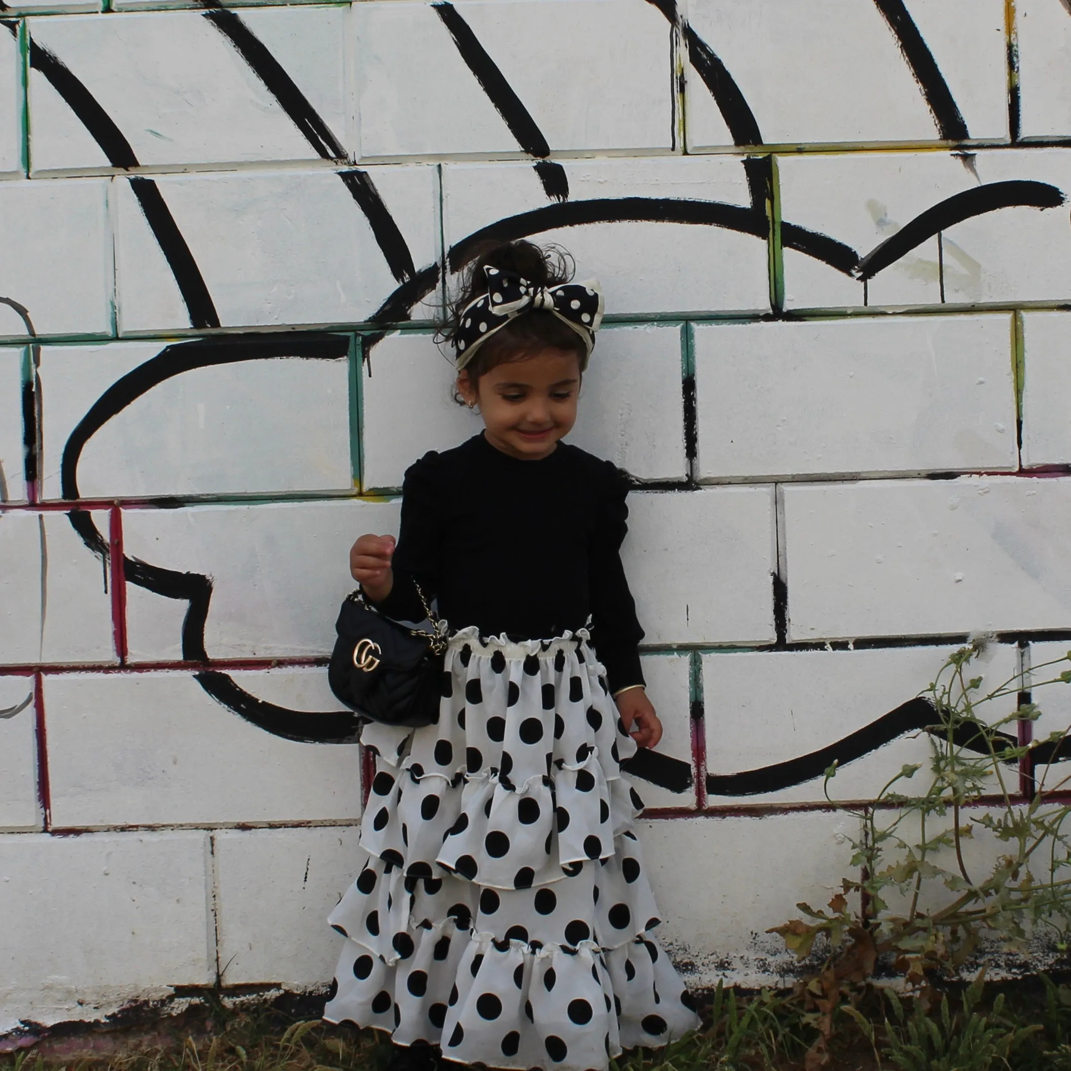 Polka Dot Maxi Skirt
