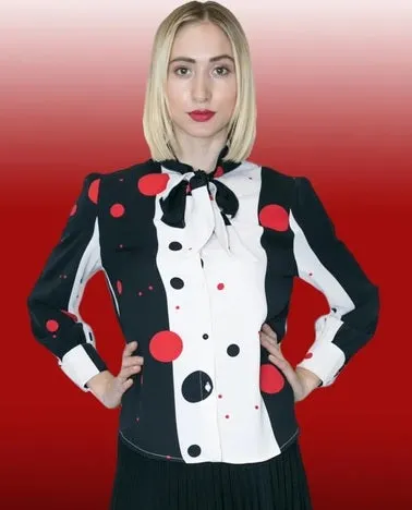 Polka Dot Print Top