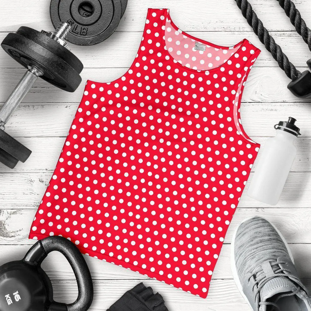 Polka Dot Tank - Red