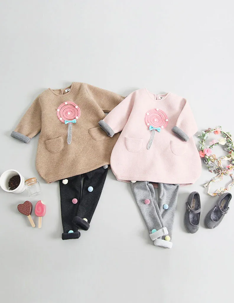Pom-Pom Lollipop Tunic Tan