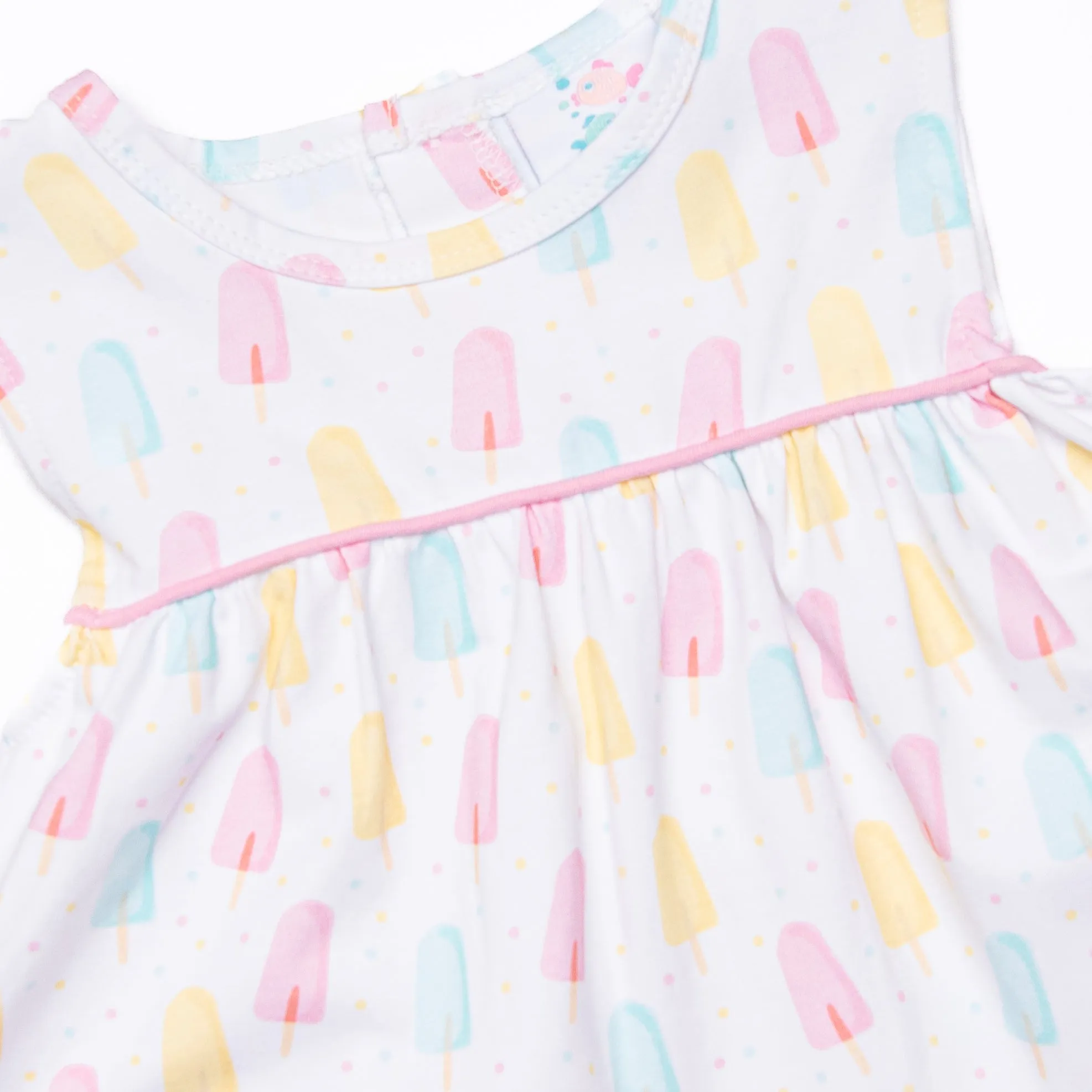 Popsicle Polka Dots Bloomer Set, Pink