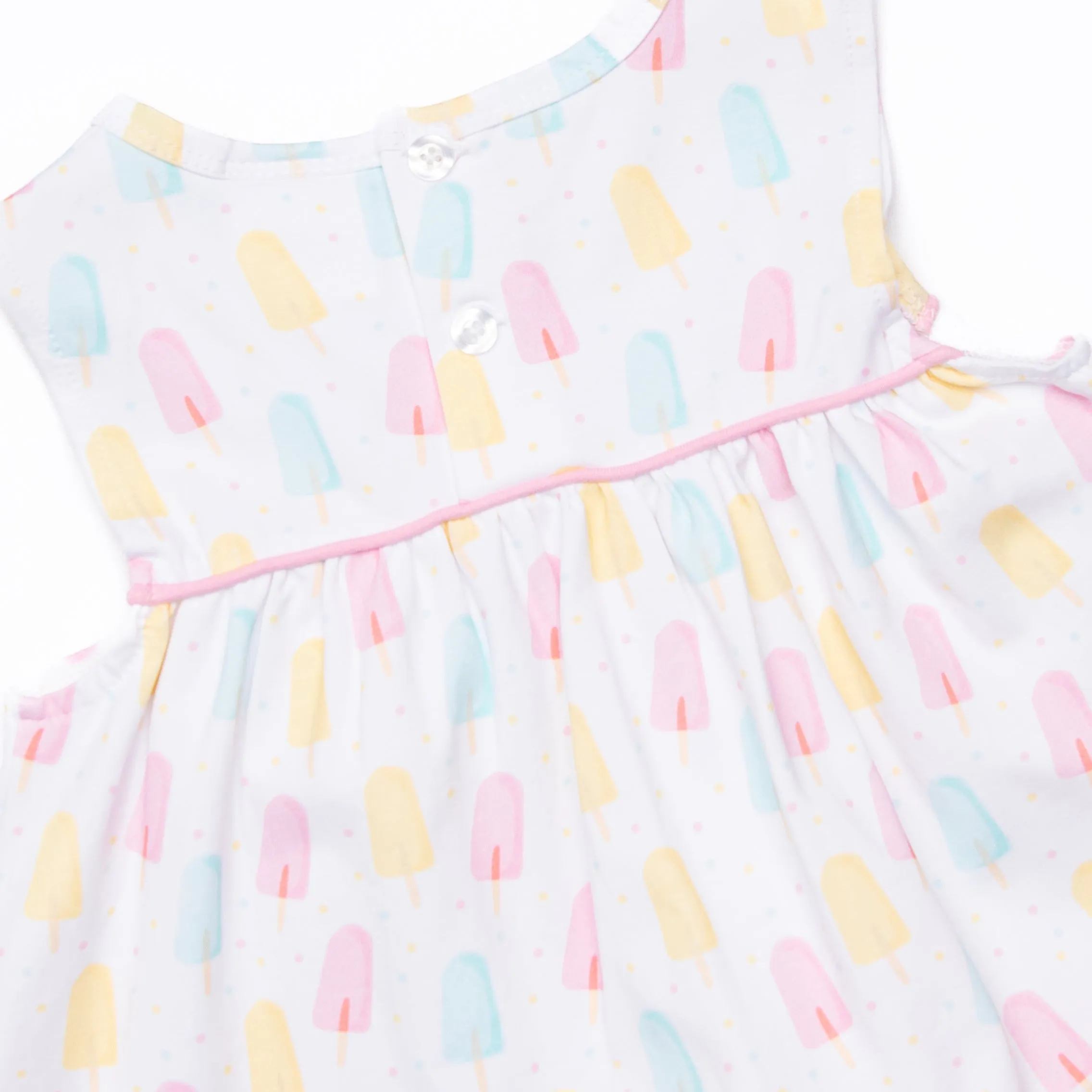 Popsicle Polka Dots Bloomer Set, Pink