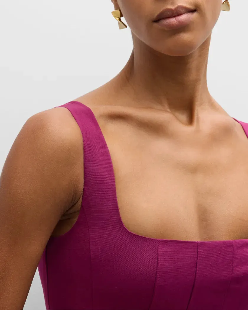 Portrait dress - Syrah