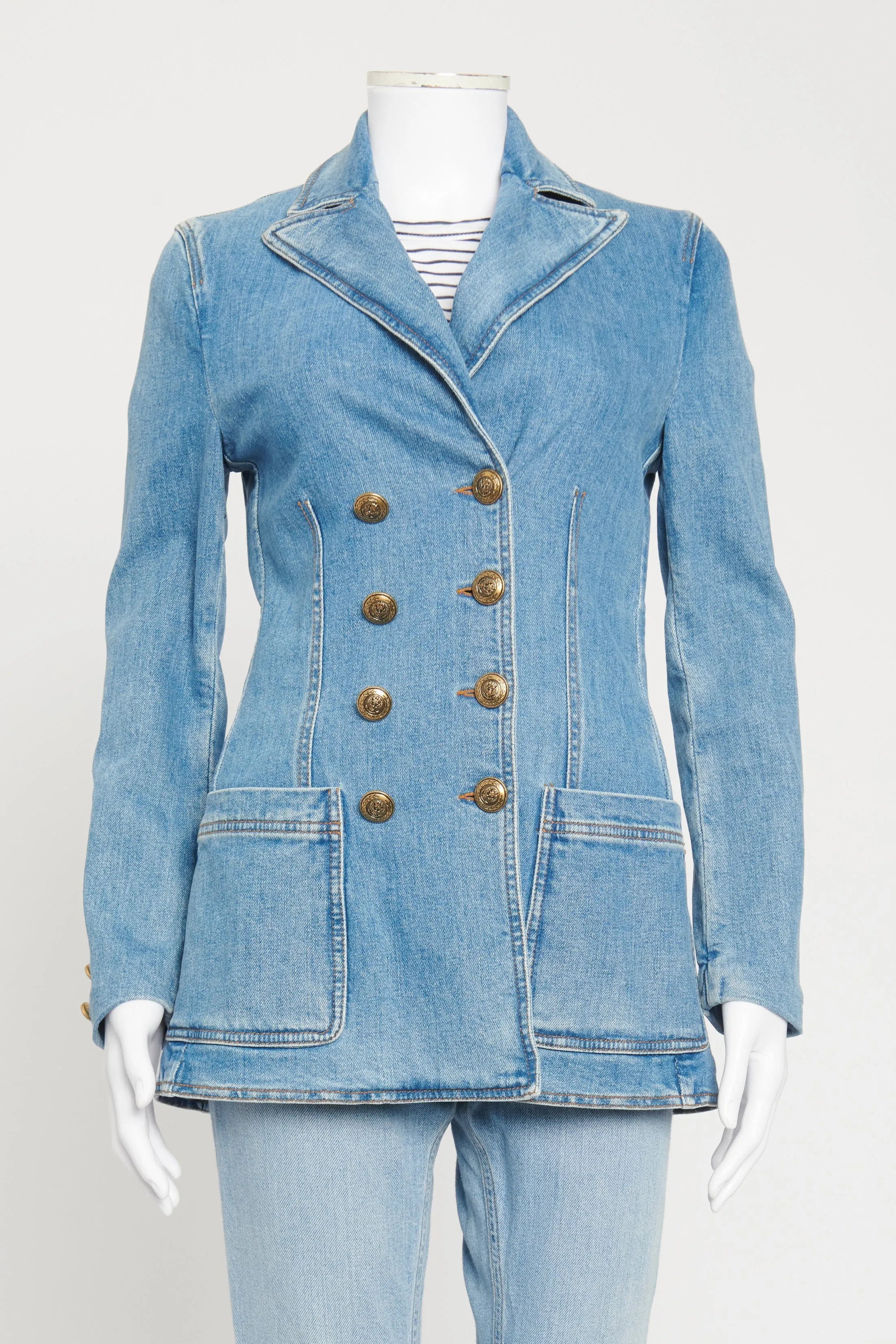 Pre-Loved Philosophy Di Lorenzo Serafini Denim Blazer